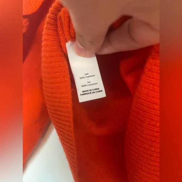 Cinq a Sept Tous Les Jours Savanna Ruffle Trim Cashmere Turtleneck Sweater - Picture 5 of 6